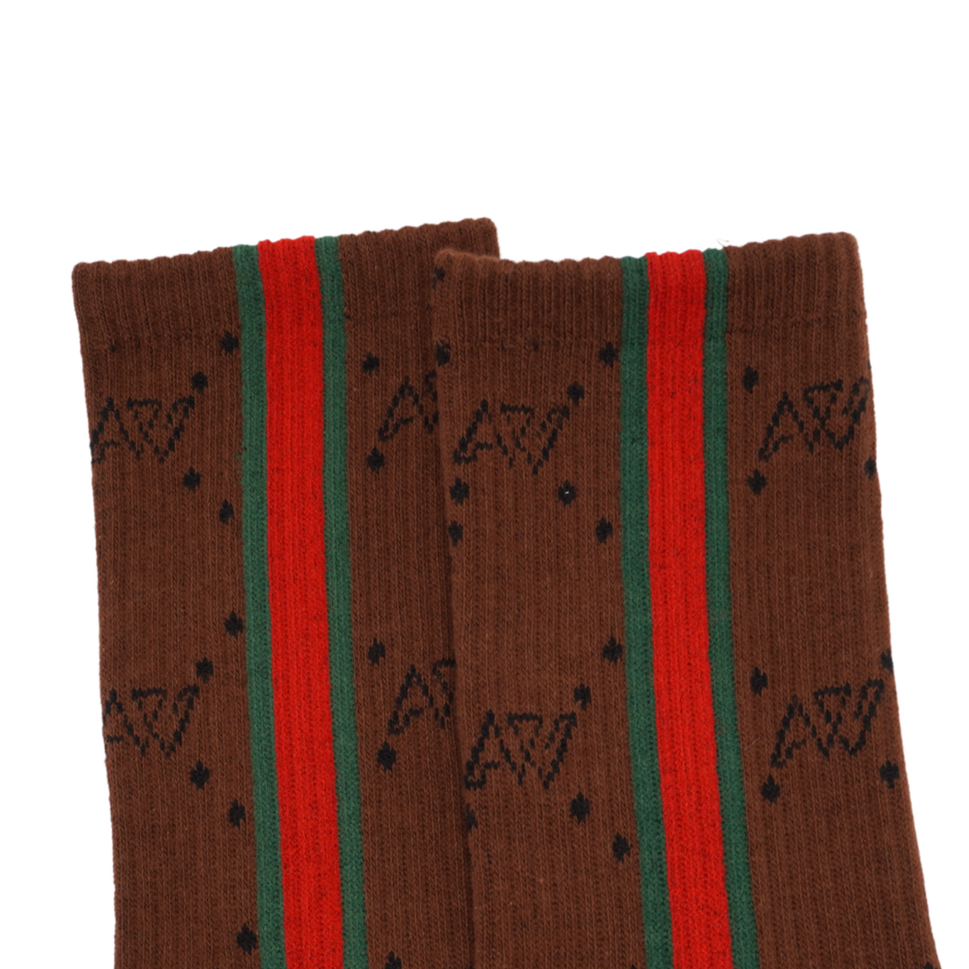 AW Unisex Sideline Stripe Micro Crew Sock