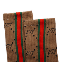 AW Unisex Sideline Stripe Micro Crew Sock