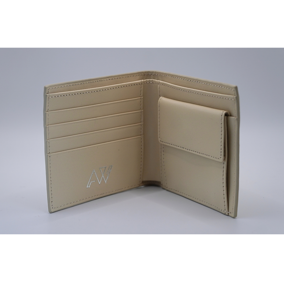 AW Imprint Bi-fold Wallet in Sand