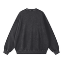 Runningman snow wash sweatshirt in Black, back, no print