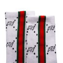 AW Unisex Sideline Stripe Micro Crew Sock