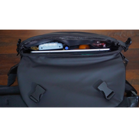AW Men's Messenger Bag In Waterproof Black Oxford Canvas