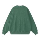 Runningman snow wash sweatshirt in Forest, back, no print