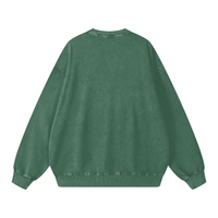 Runningman snow wash sweatshirt in Forest, back, no print