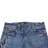 'French' Skinny Moto Selvedge Jean
