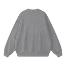 Runningman snow wash sweatshirt in Gray, back, no print