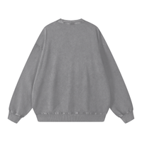 Runningman snow wash sweatshirt in Gray, back, no print