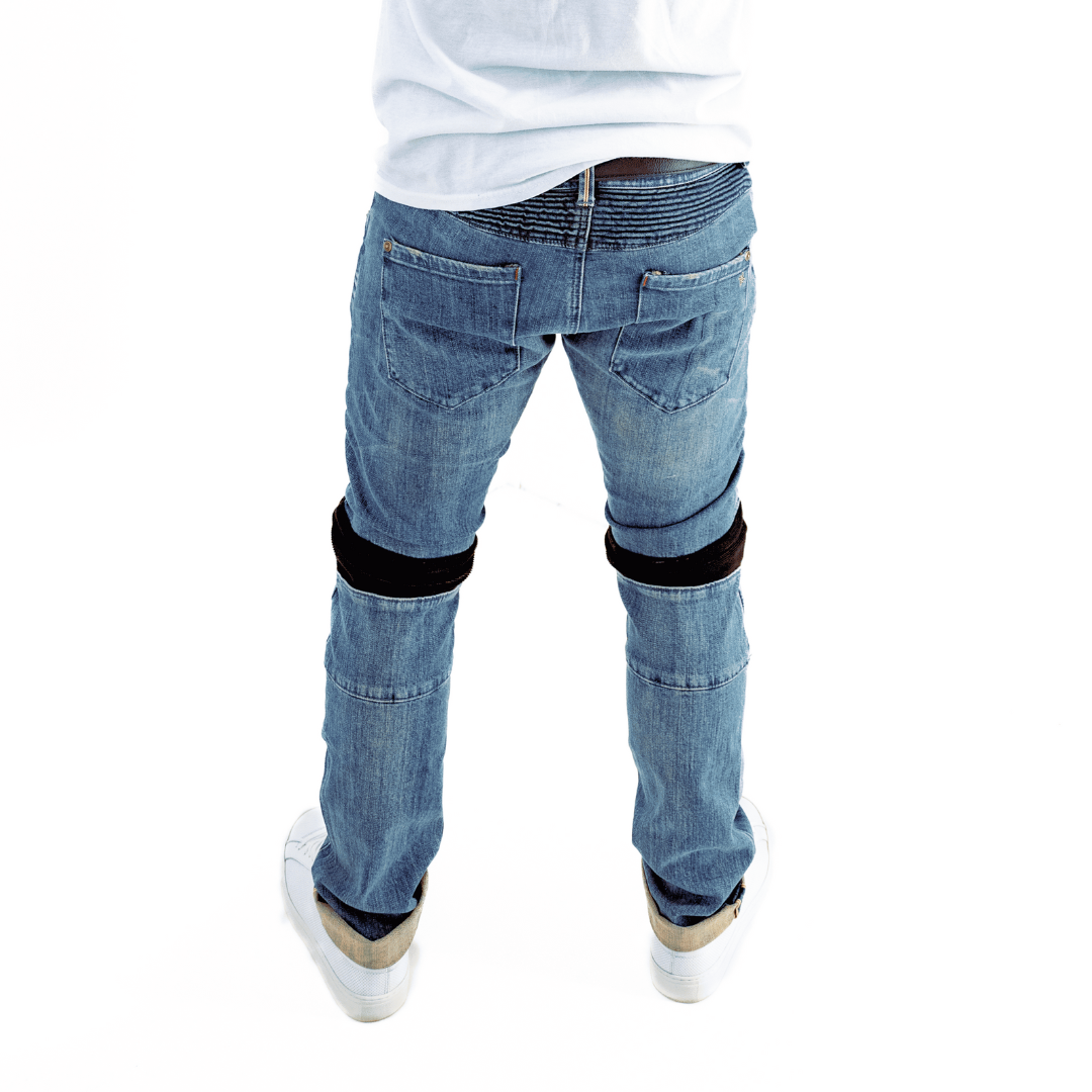 'Beverly Hills' Lean Moto Selvedge Jean