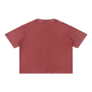 Runningman boxy tee in Brick, back, no print