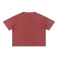 Runningman boxy tee in Brick, back, no print