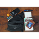 AW Men's Crossbody Chest Bag In Waterproof Black Oxford Canvas