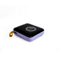 AW Power Bank w/ internal charging cables Purple Flatlay