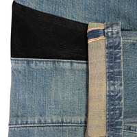 D.K.SHIN 'Beverly Hills' Stretch Selvedge Moto Jeans redline selvedge -All Weather Selvedge