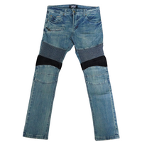 D.K.SHIN 'Beverly Hills' Stretch Selvedge Moto Jeans Flatlay 1-All Weather Selvedge