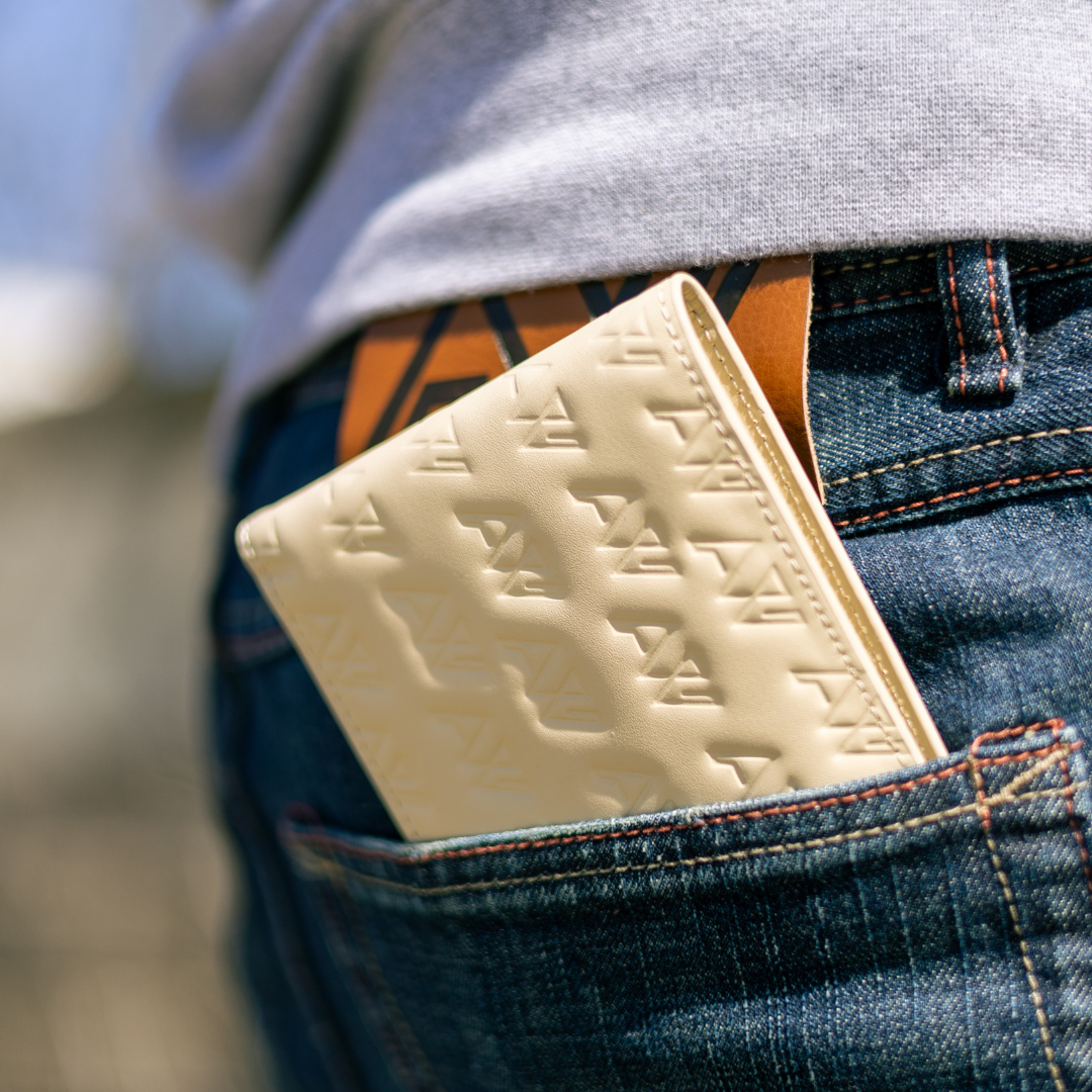 AW Imprint Bi-fold Wallet in Sand