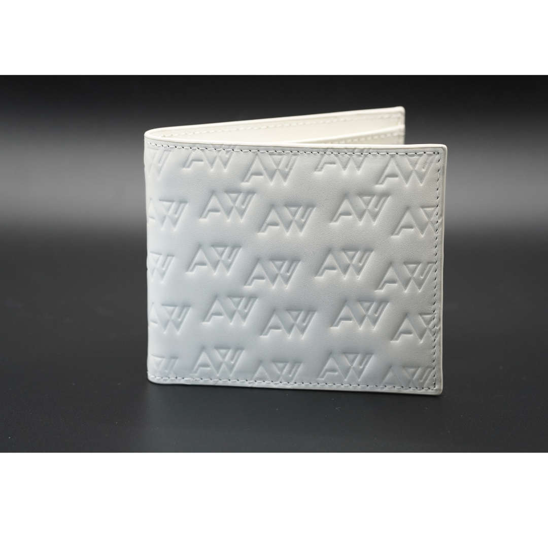 AW Imprint Bi-Fold Wallet in Cream