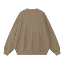 Runningman snow wash sweatshirt in Taupe, back, no print