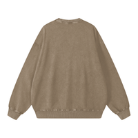 Runningman snow wash sweatshirt in Taupe, back, no print