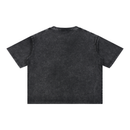 Runningman boxy tee in Black, back, no print