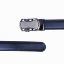 Automatic Roller Buckle Full-Grain Leather Belt