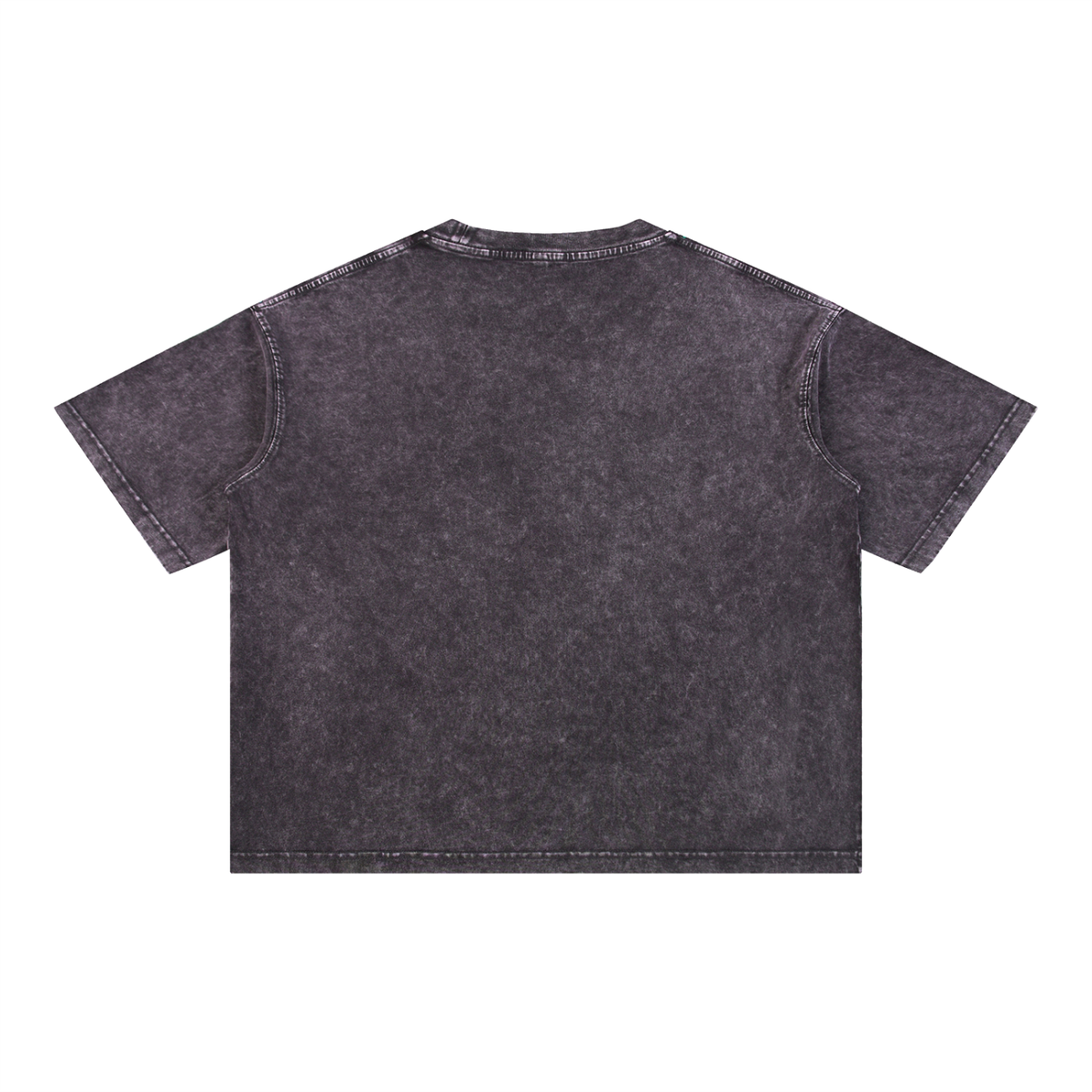 Runningman boxy tee in Dark Gray, back, no print