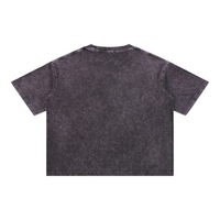 Runningman boxy tee in Dark Gray, back, no print