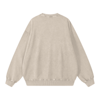 Runningman snow wash sweatshirt in Sand, back, no print